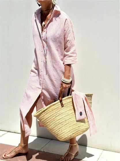 Vestido-rayas-Elegancia