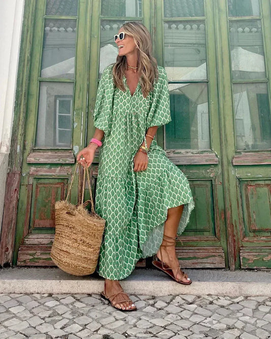 Elegancia Fluida Maxi-Vestido