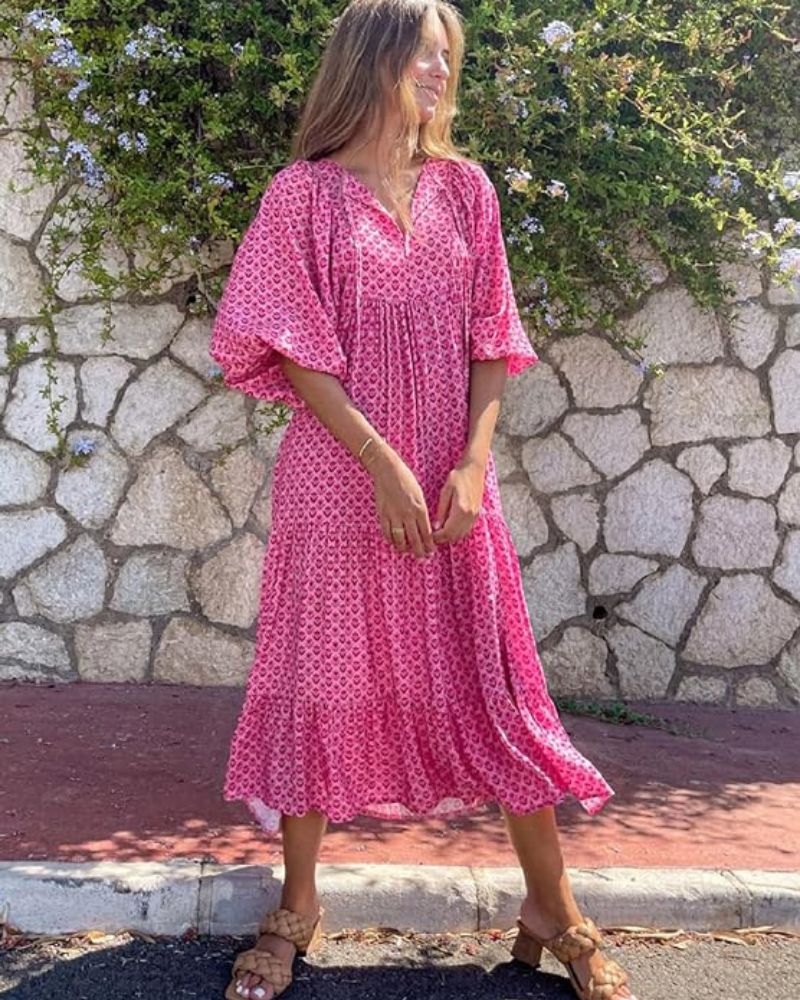 Elegancia Fluida Maxi-Vestido