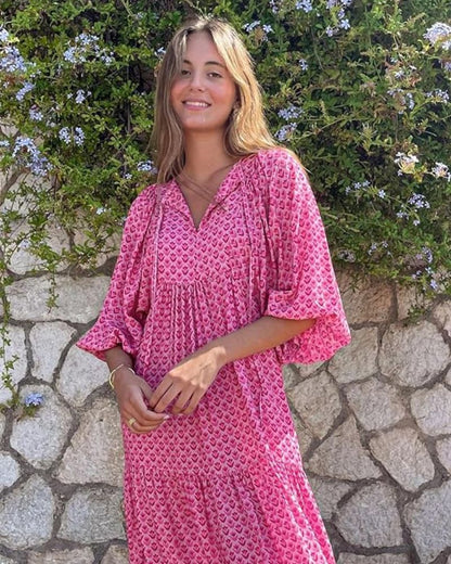 Elegancia Fluida Maxi-Vestido
