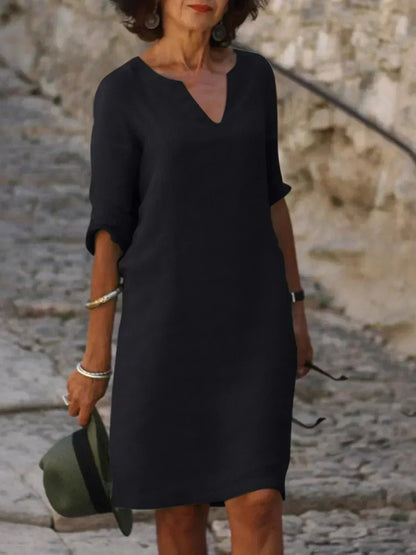 Elegance V-Neck Dress