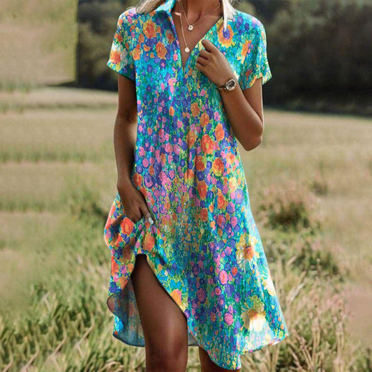 Boho-Verano-Kleid Atlm-Vintage