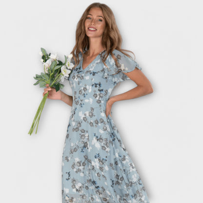 Vestido Maxi Floral Elegante