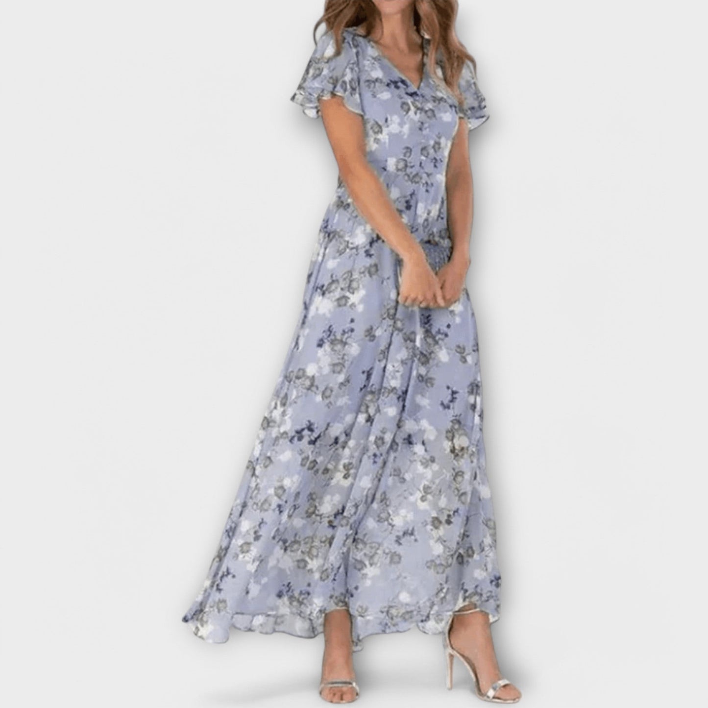 Vestido Maxi Floral Elegante