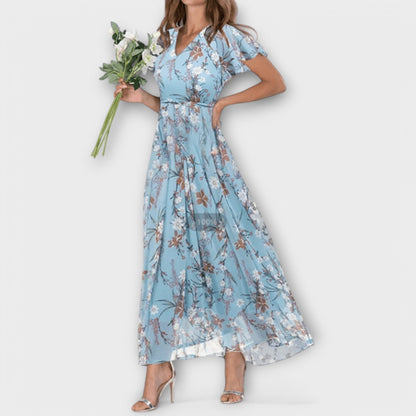 Vestido Maxi Floral Elegante