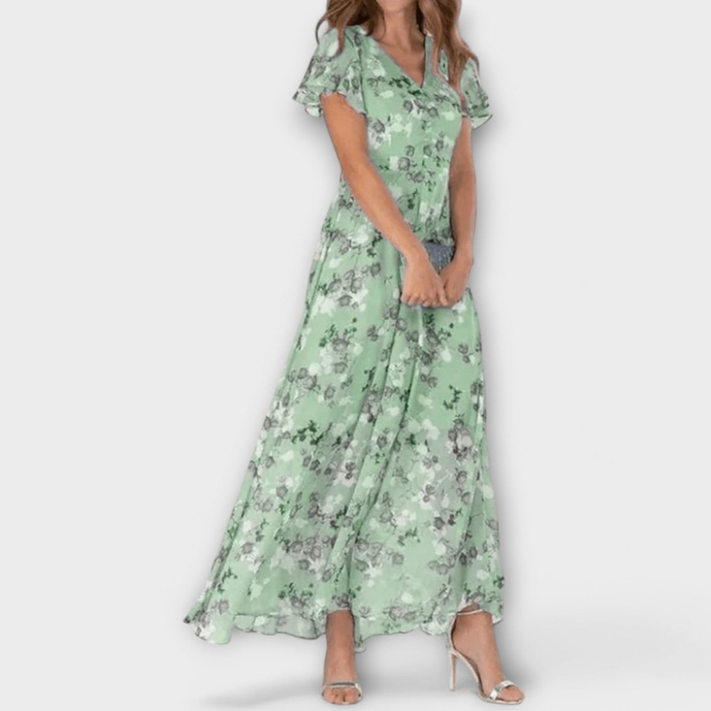 Vestido Maxi Floral Elegante