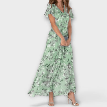 Vestido Maxi Floral Elegante