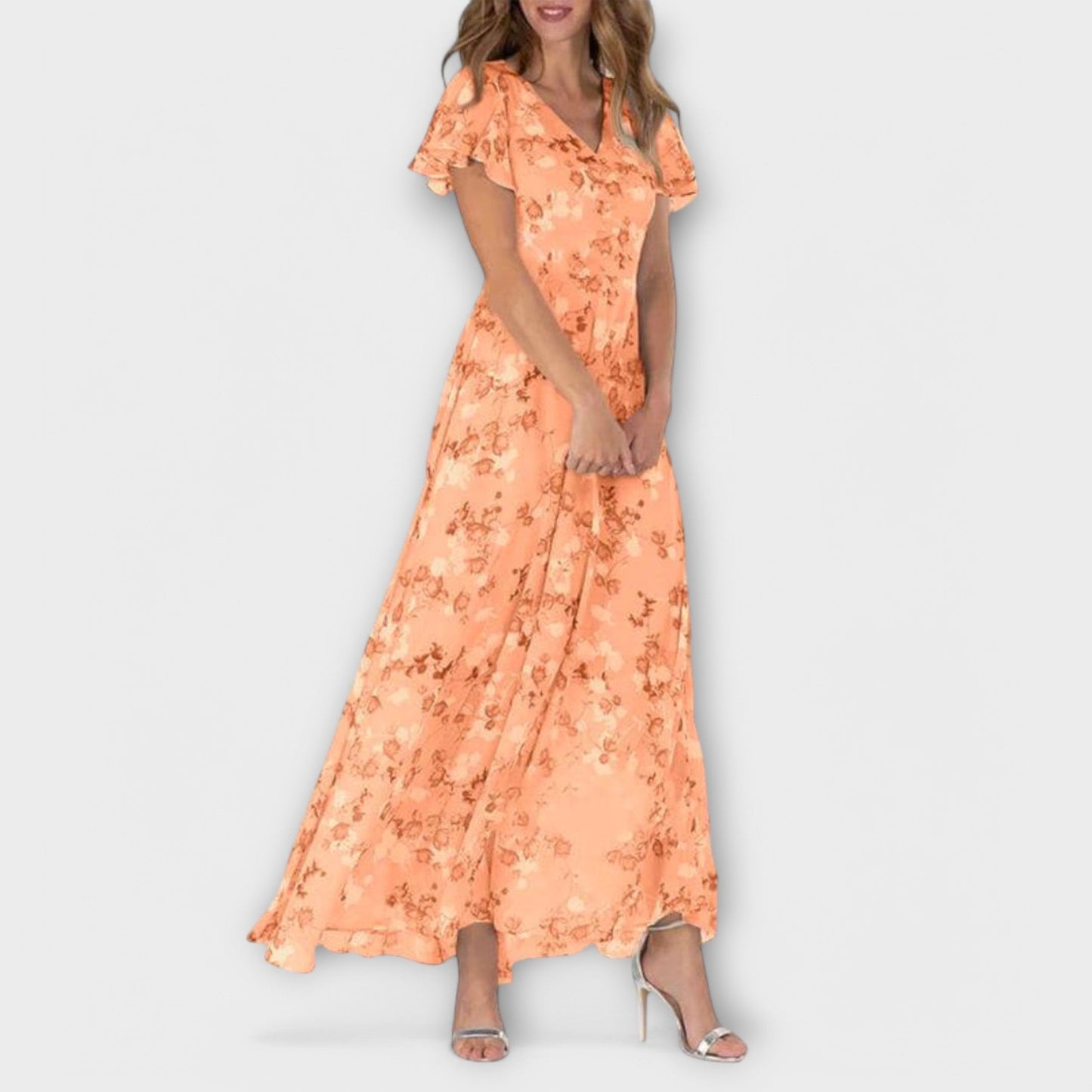 Vestido Maxi Floral Elegante