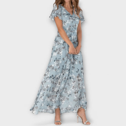 Vestido Maxi Floral Elegante