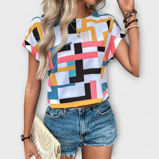 Blusa Chic Cuello Redondo
