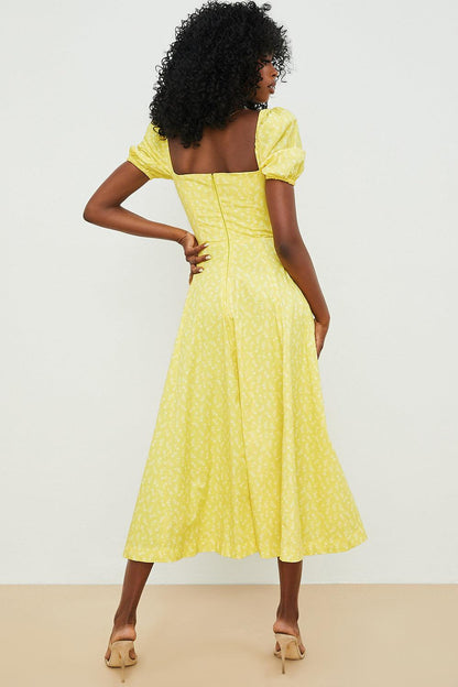 Floral Corset Midi Dress