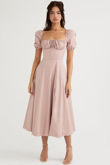 Floral Corset Midi Dress