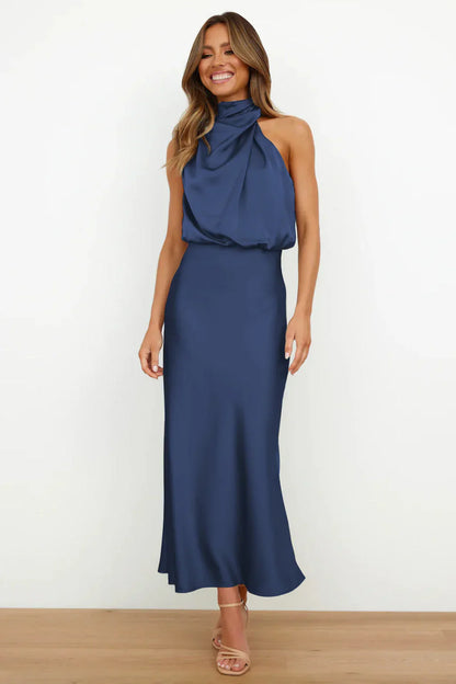 Vestido Elegante Movimiento Fluido