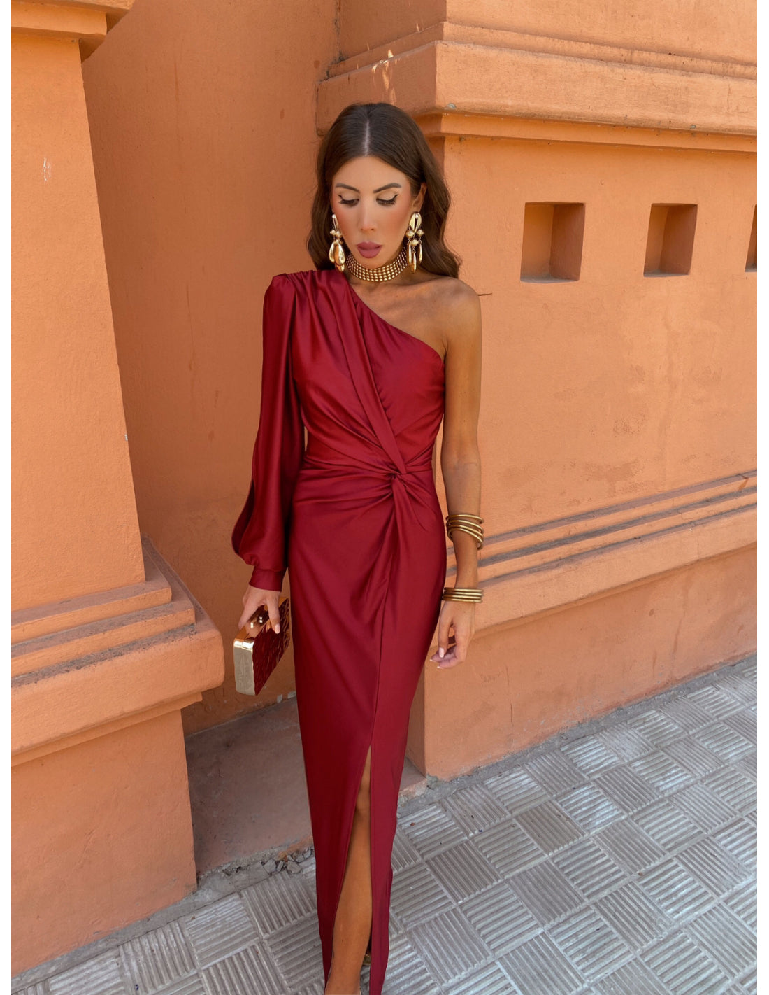 Elegancia-One-Shoulder-Kleid