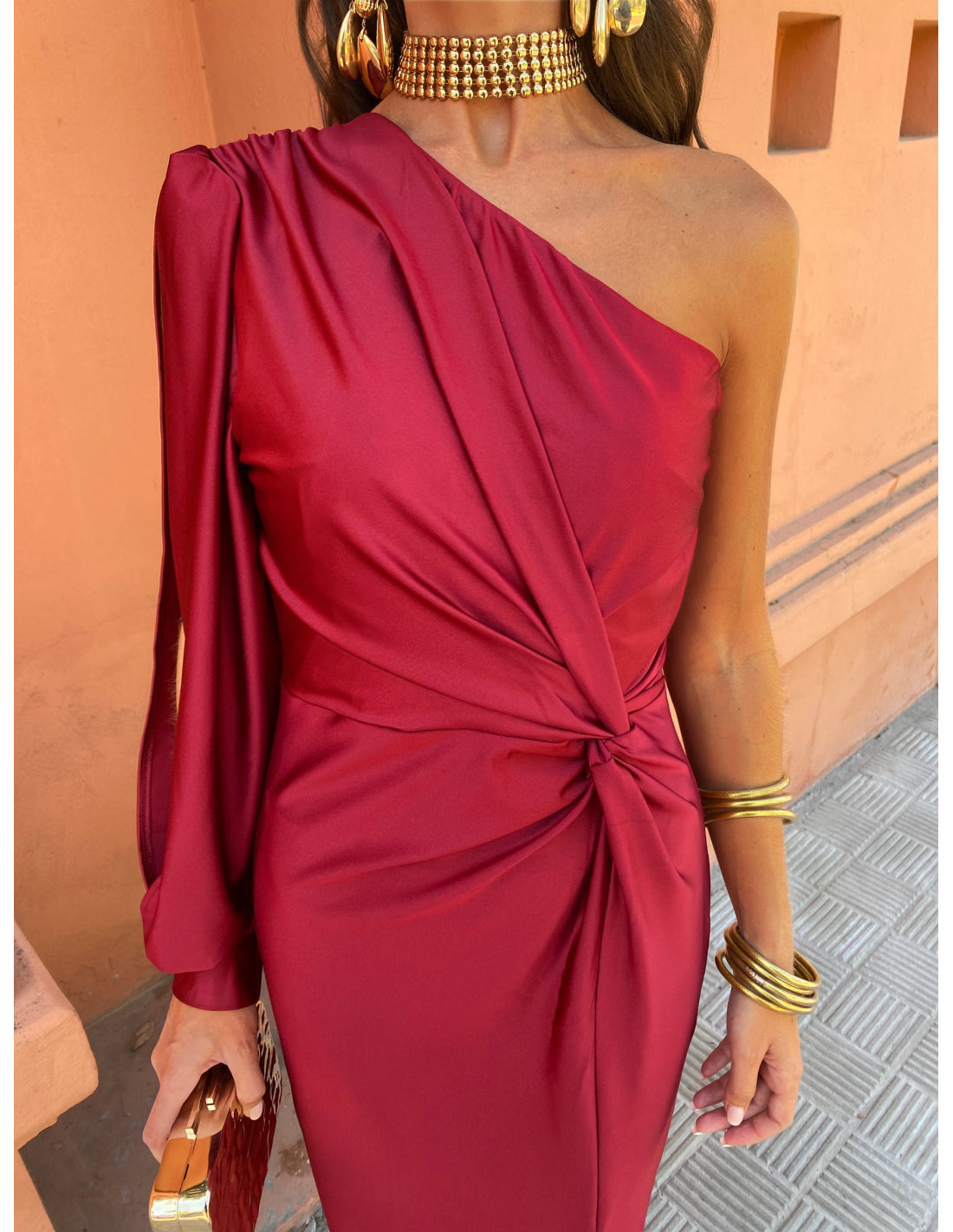 Elegancia-One-Shoulder-Kleid