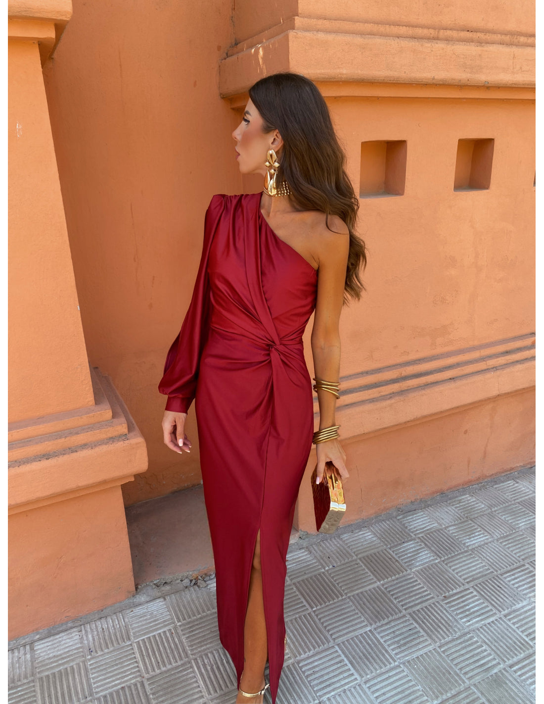 Elegancia-One-Shoulder-Kleid