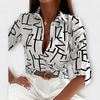 Blusa Cuello-Clásico Elegante