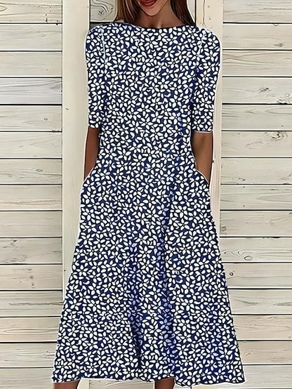 Vestido Midi Floral Fresco